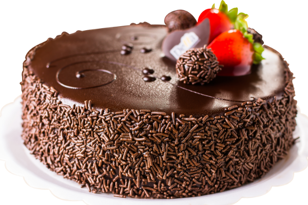 Receita fácil de Bolo de chocolate com morango